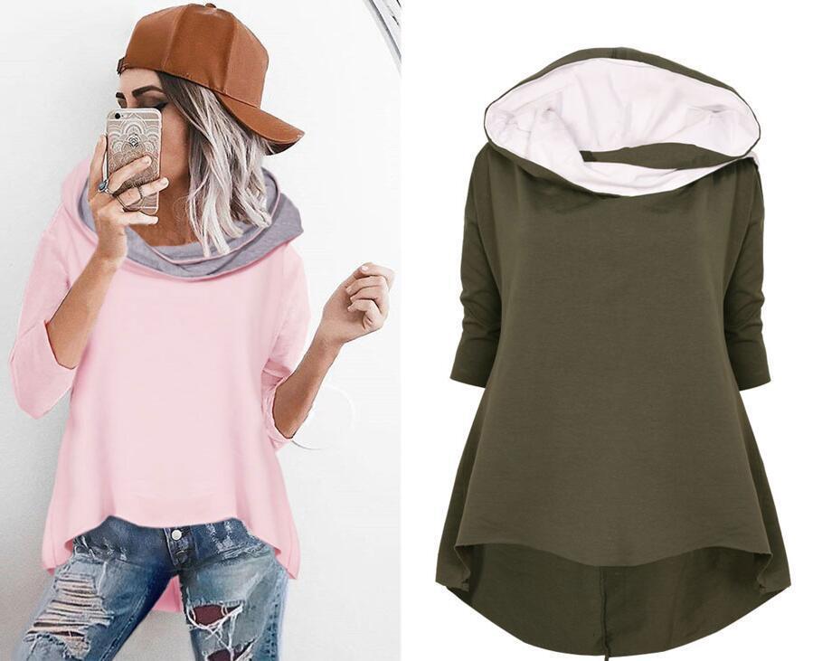 Stitching irregular hoodie