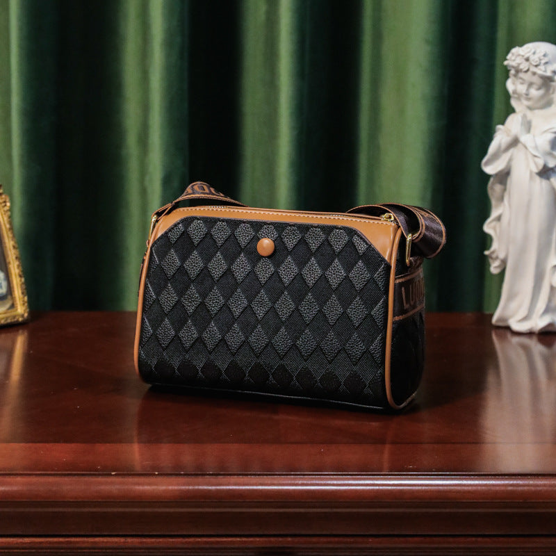 Rhombus Leather Fashion Shoulder Bag