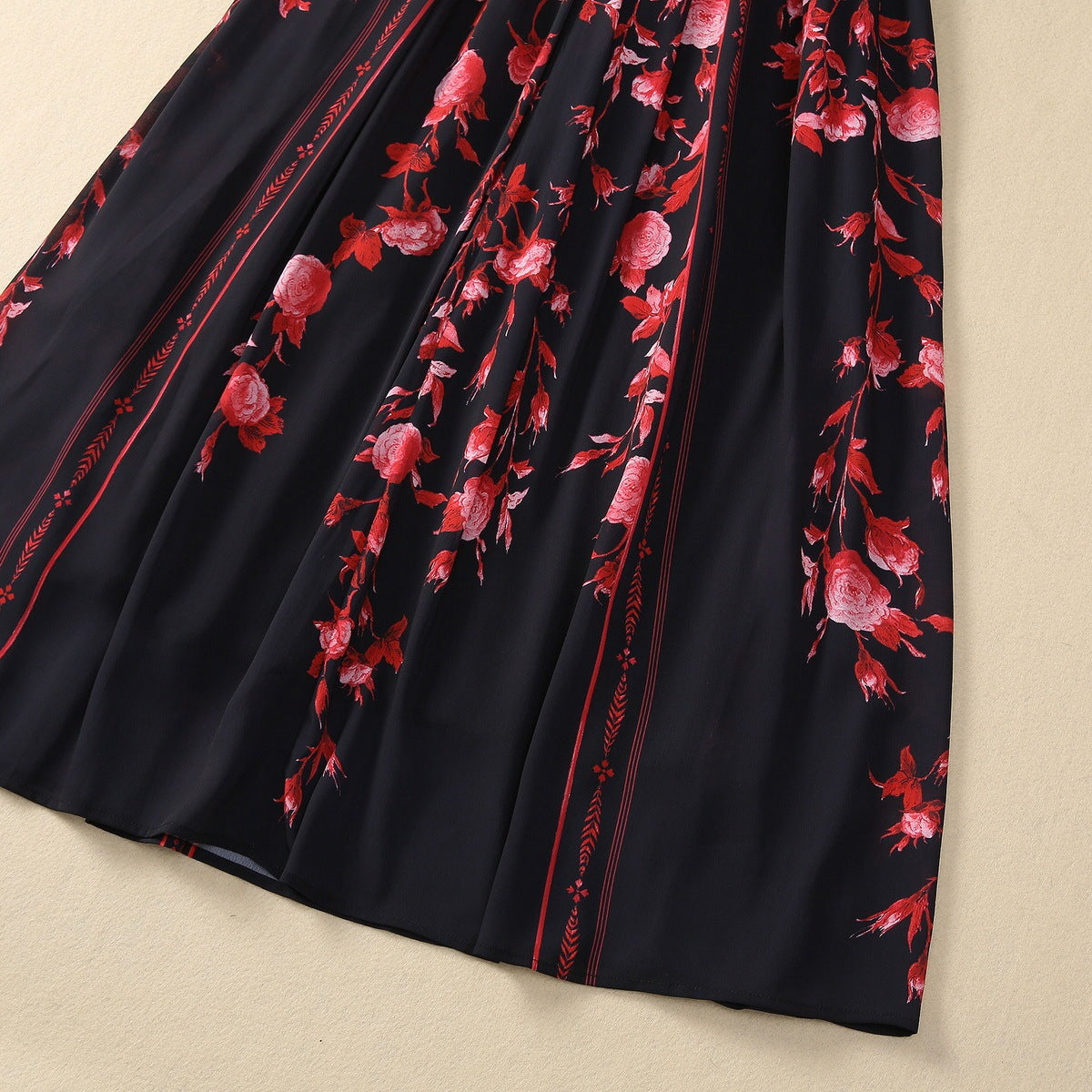Beaded "Flower Sleeveless Dress