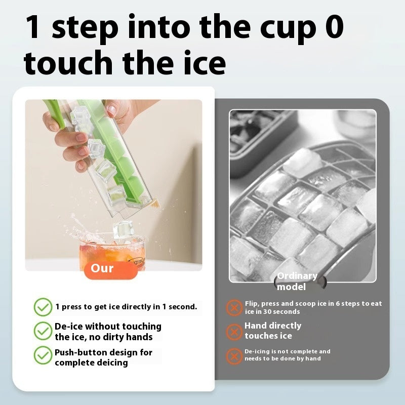 Ice Cube Mold with Storage Box – Stay cool, stay smart.