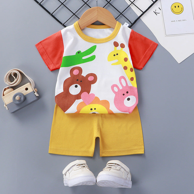 Children's Short Sleeve Shorts Suit