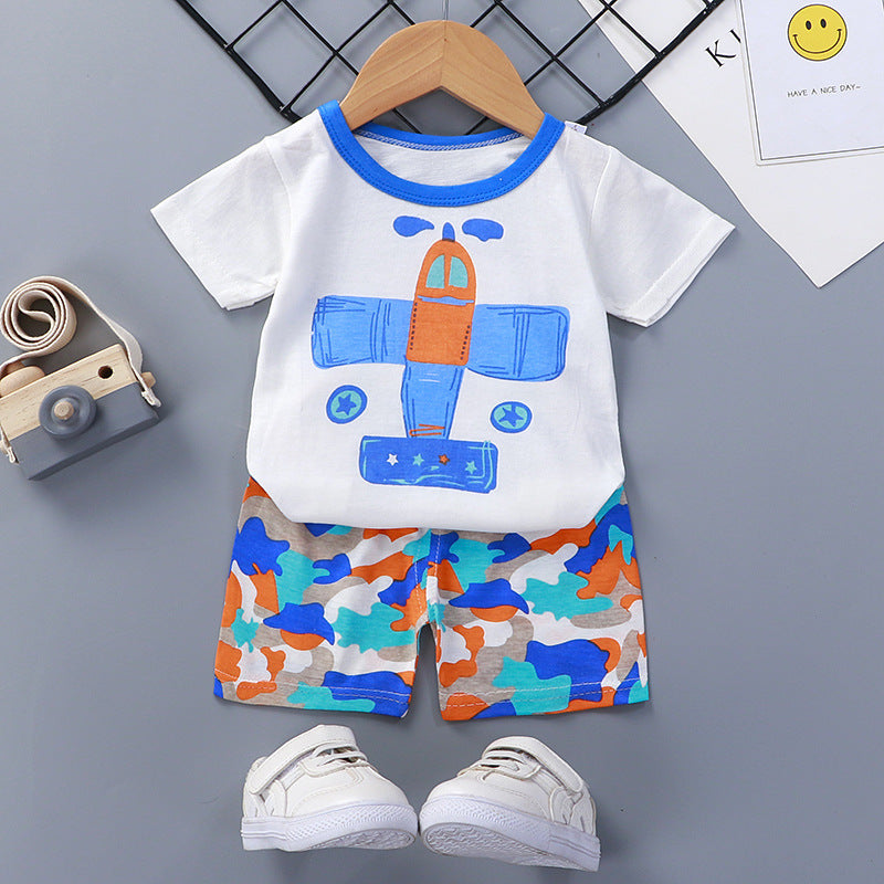 Children's Short Sleeve Shorts Suit