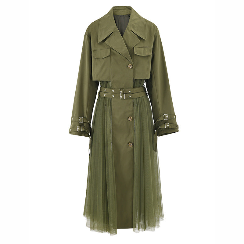 "K-Chic Mesh Greenery Windbreaker"