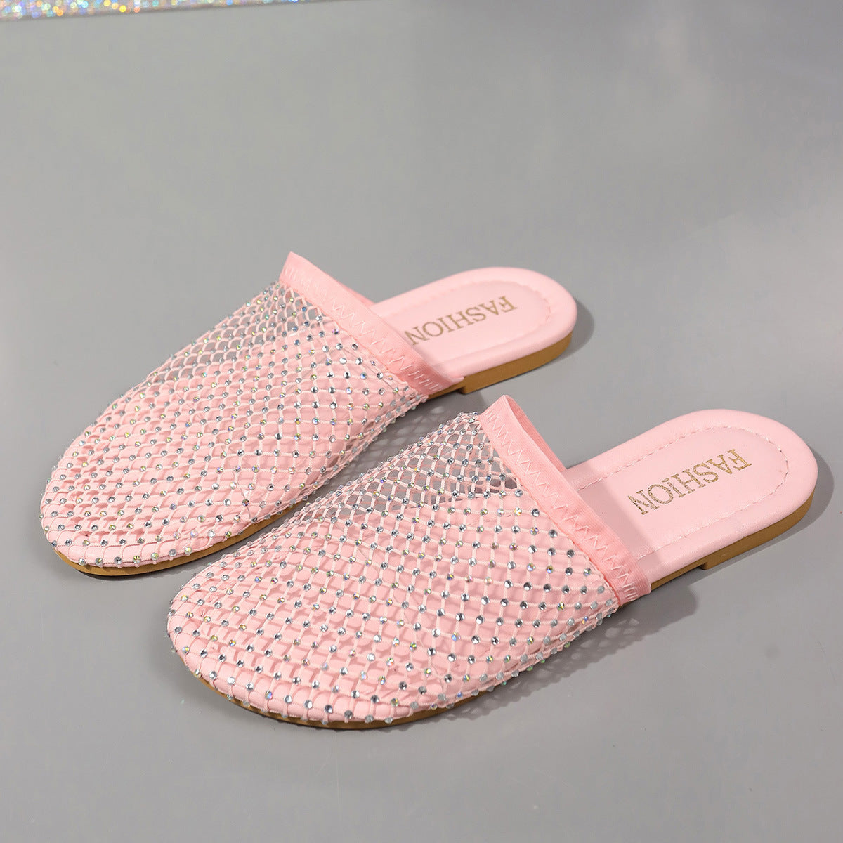 Hollow-toe Transparent Sandals With Rhinestones Summer Fashion sandal