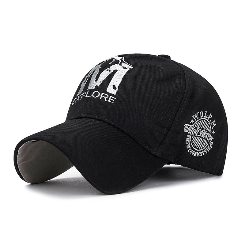 Embroidered M Wolf Baseball Spring Casual Men And Women