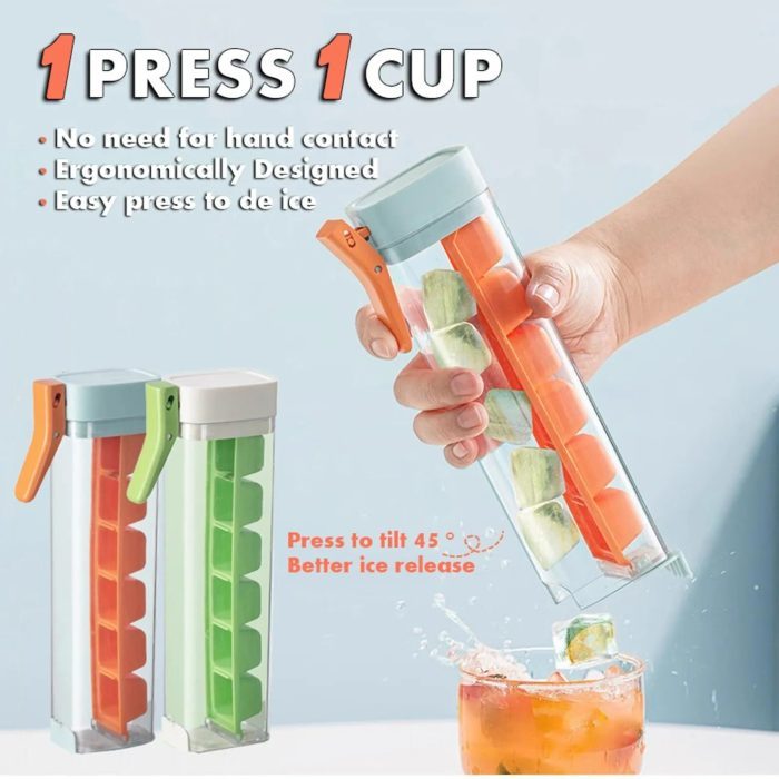 Ice Cube Mold with Storage Box – Stay cool, stay smart.