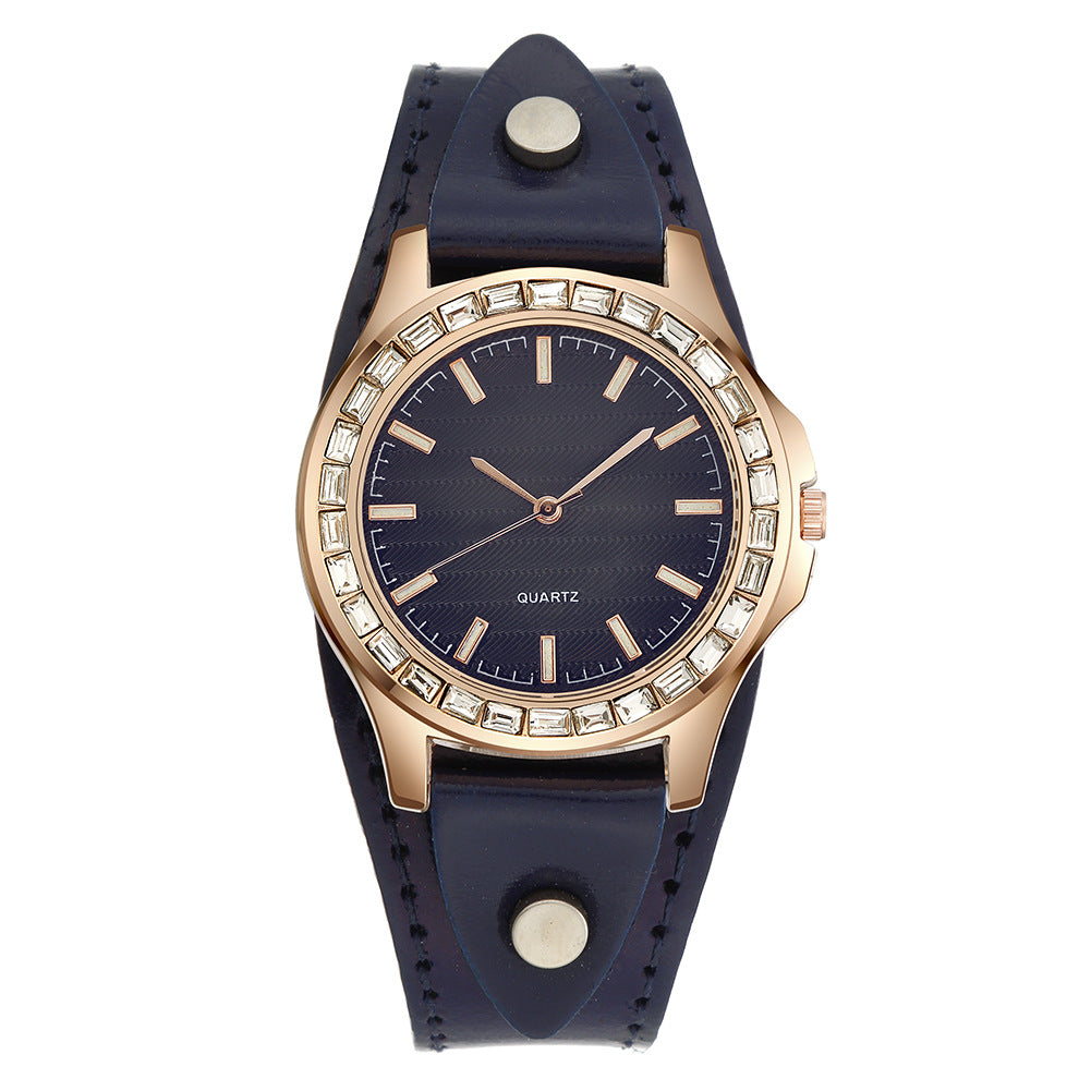 "DazzleLux Diamond Bracelet Watch"
