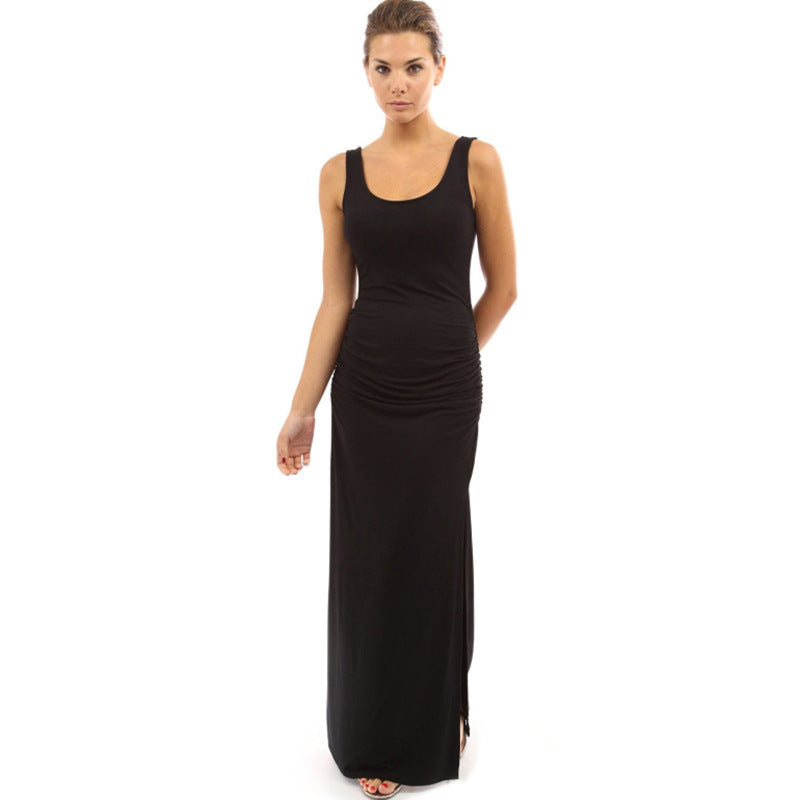 Sleeveless Dress with Hips