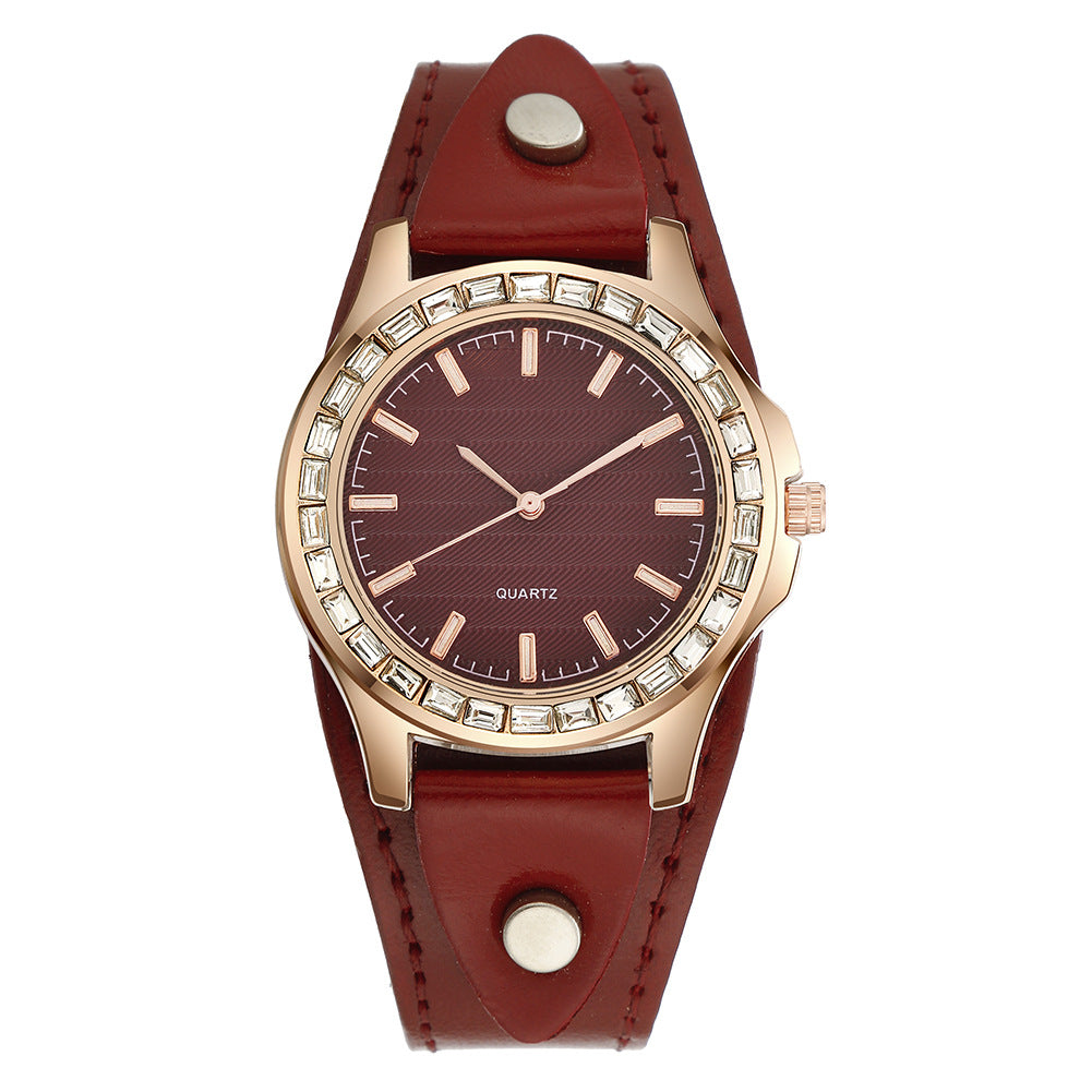 "DazzleLux Diamond Bracelet Watch"