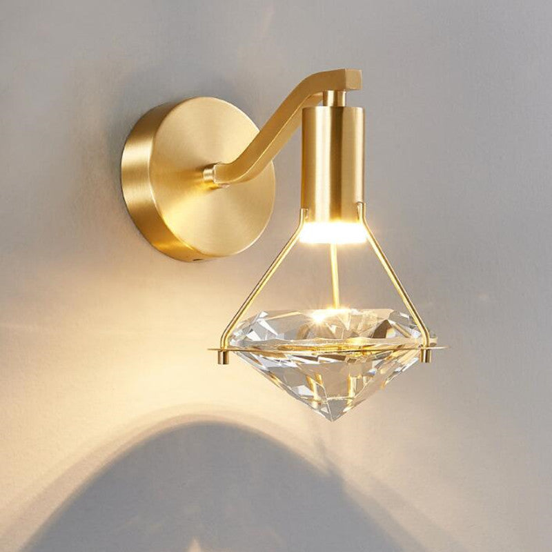 Creative Diamond Crystal Light TV Background Wall Lamp