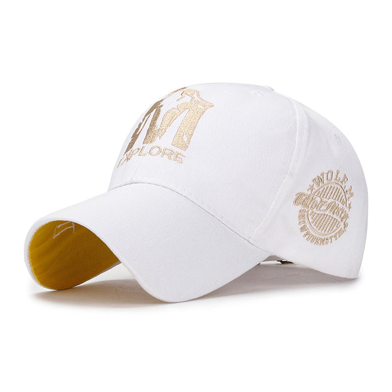 Embroidered M Wolf Baseball Spring Casual Men And Women