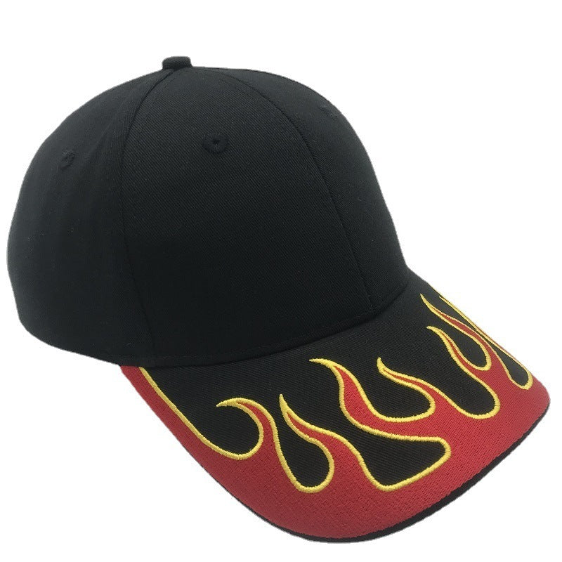 New Flame Embroidered Baseball Outdoor Sports Men And Women