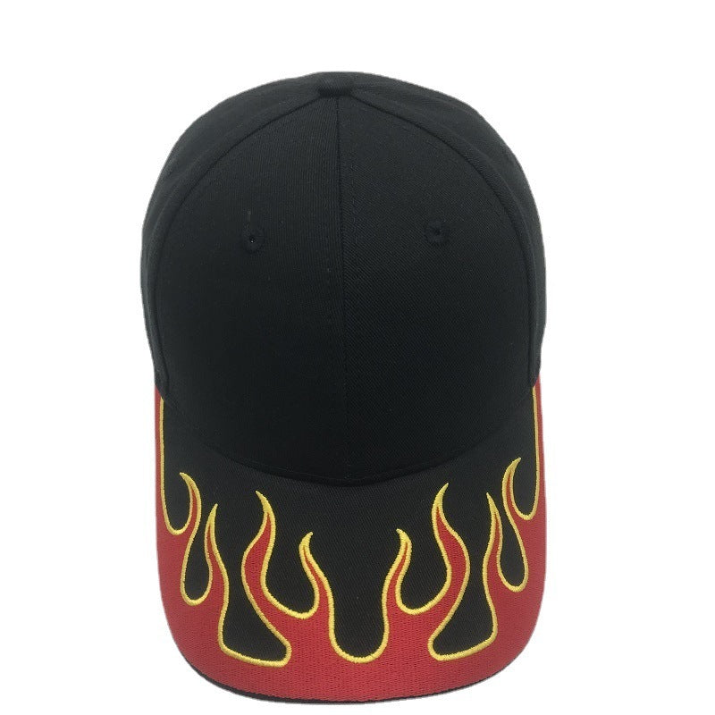 New Flame Embroidered Baseball Outdoor Sports Men And Women