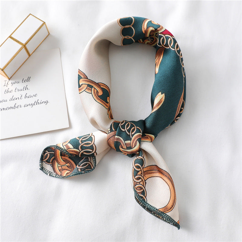 Silk Scarf Women's Decorative All-match