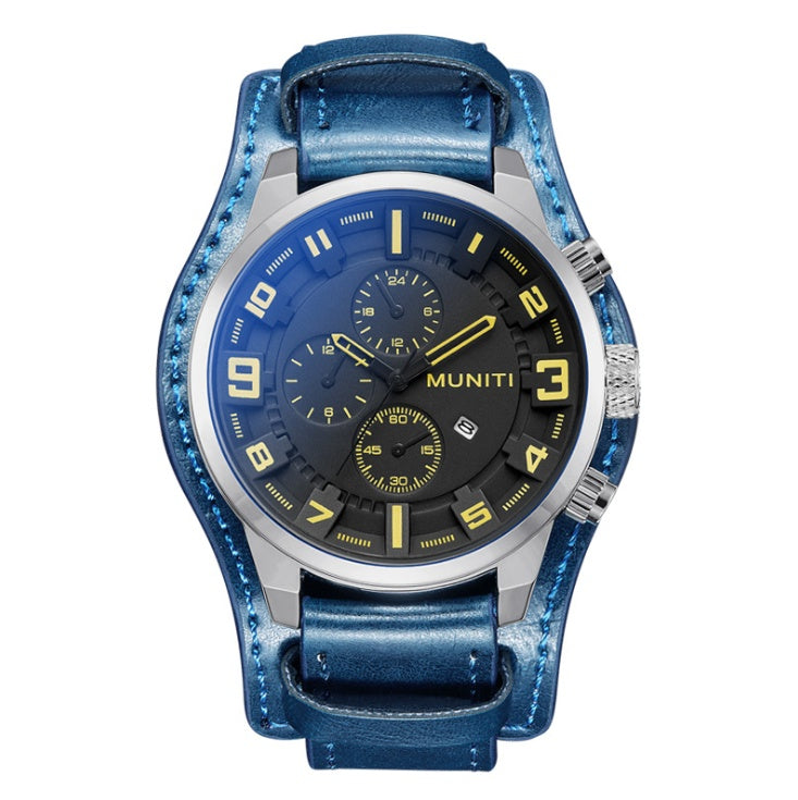 MUNITI Brand Watch Quartz Watch Belt Waterproof Sports