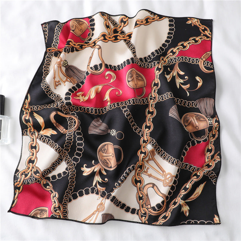 Silk Scarf Women's Decorative All-match