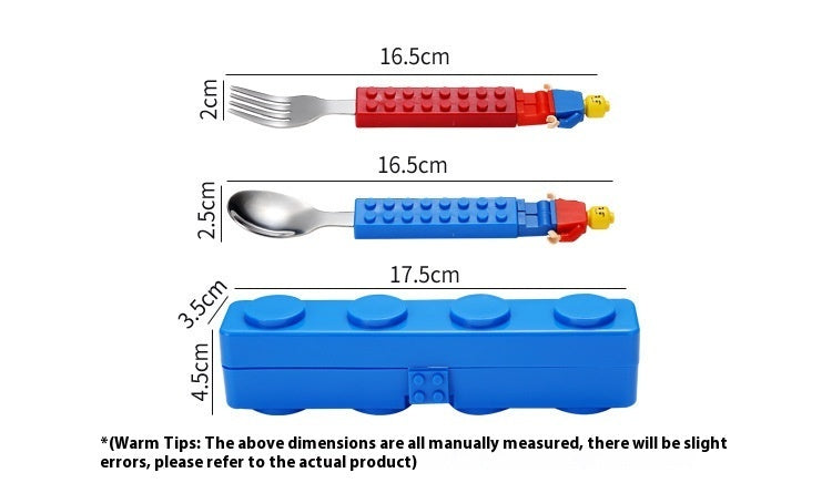 Creative Baby Stainless Steel Tableware Portable Spork Suit