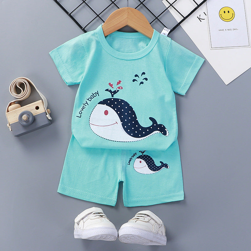 Children's Short Sleeve Shorts Suit