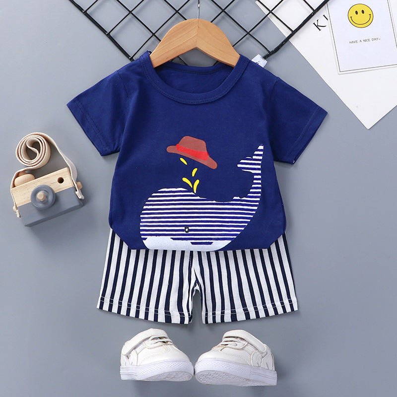 Children's Short Sleeve Shorts Suit