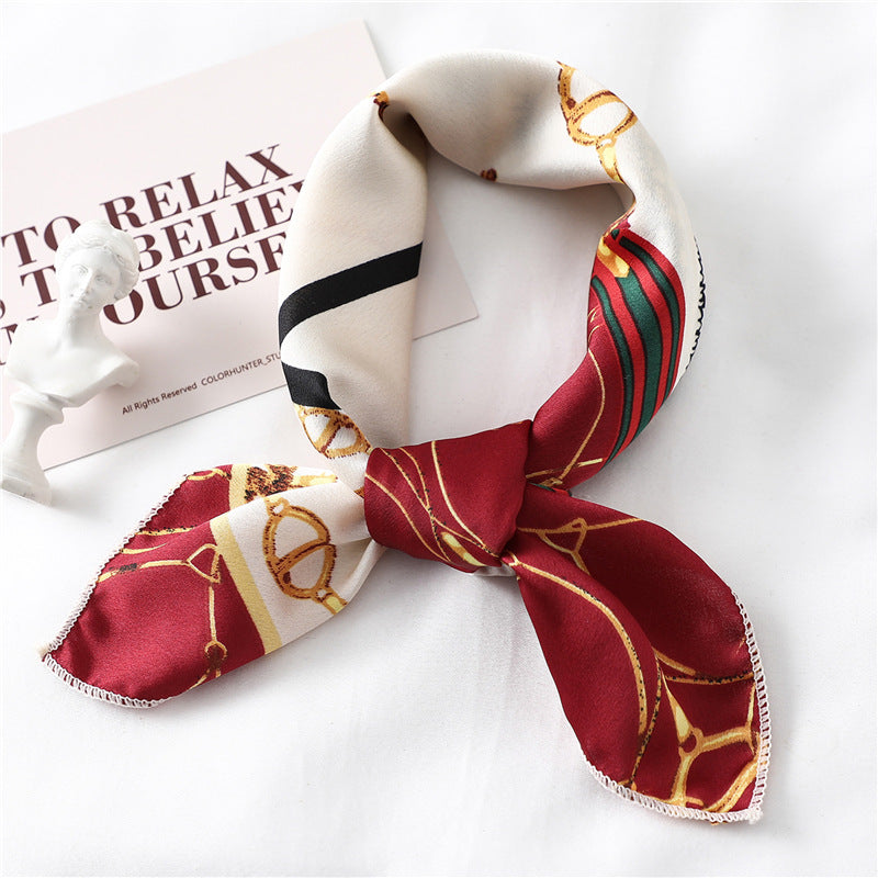 Silk Scarf Women's Decorative All-match