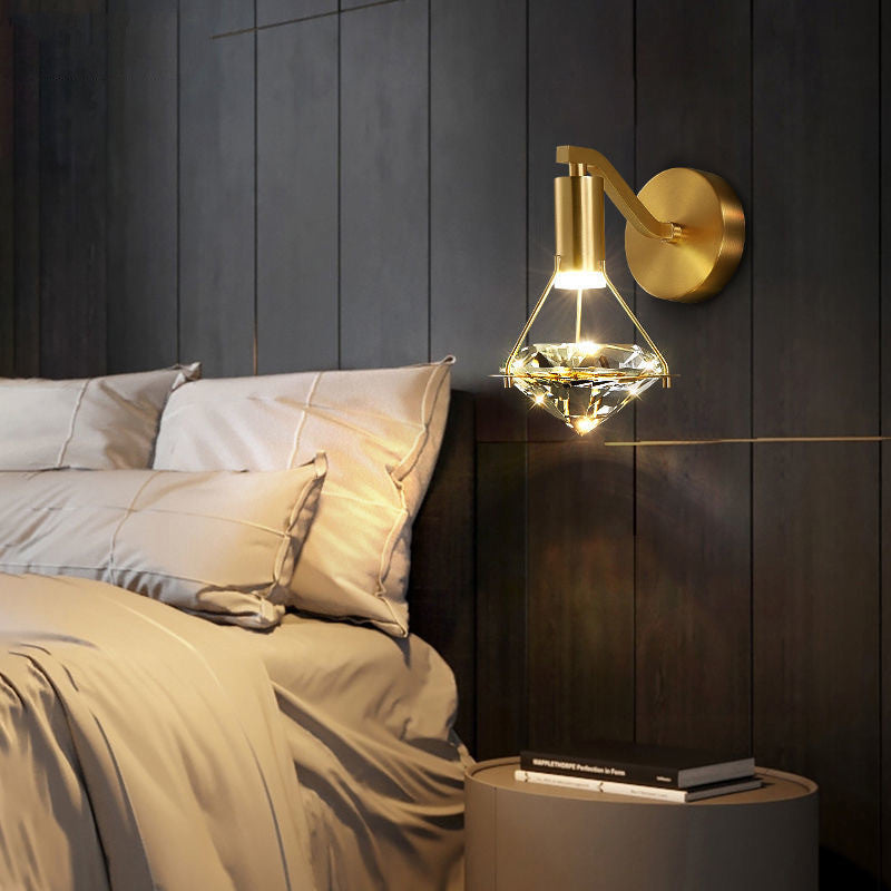 Creative Diamond Crystal Light TV Background Wall Lamp