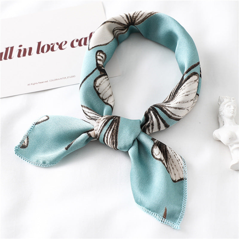 Silk Scarf Women's Decorative All-match