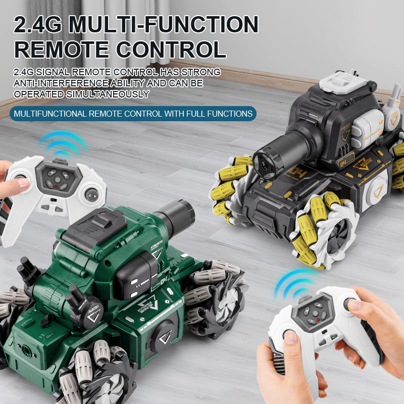Remote Control Tank Fire-breathing Water Bomb Camouflage Chariot Toy