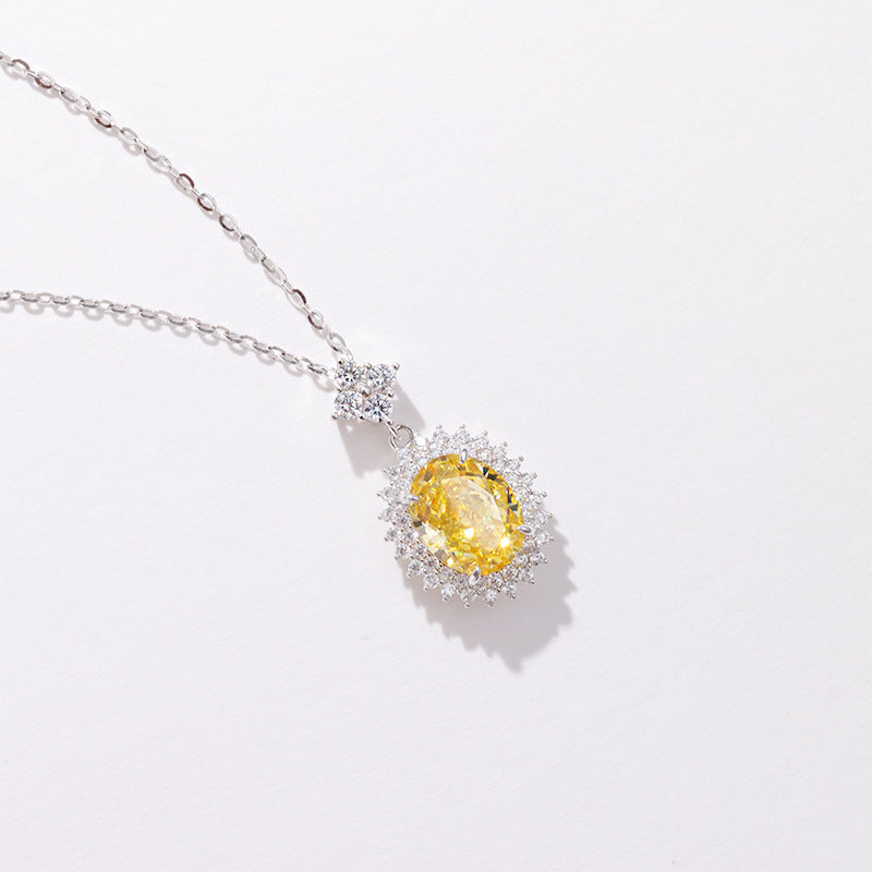 S925 Sterling Silver Necklace Light Luxury