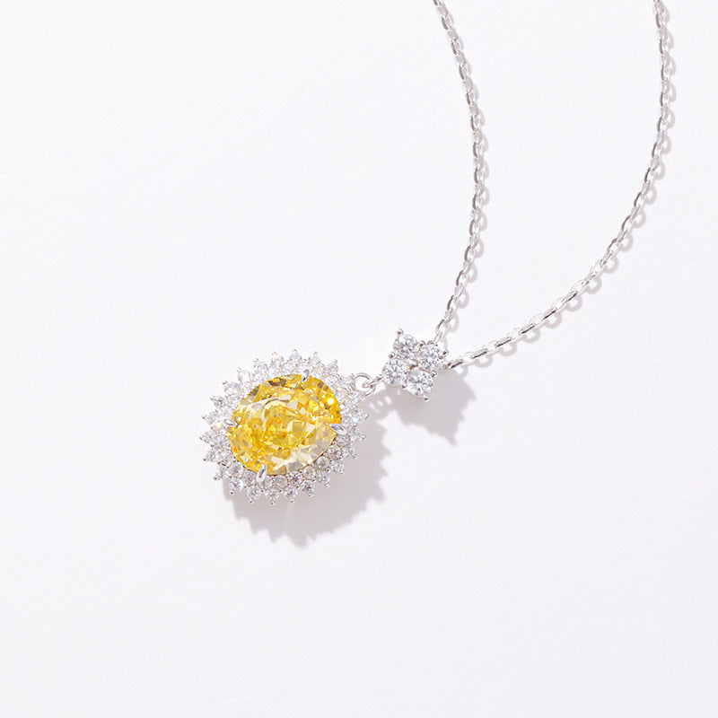 S925 Sterling Silver Necklace Light Luxury