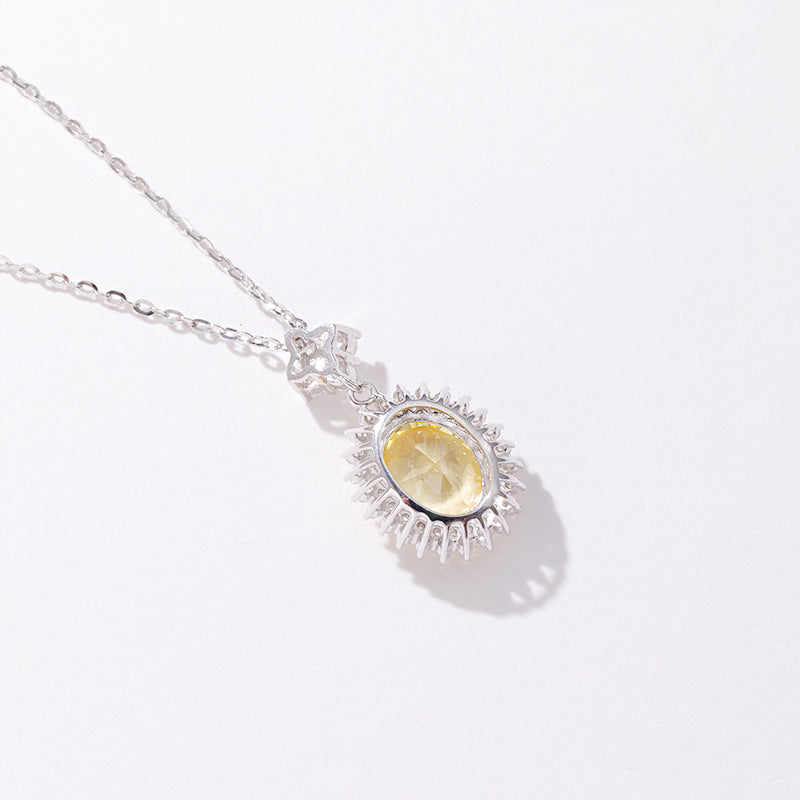S925 Sterling Silver Necklace Light Luxury