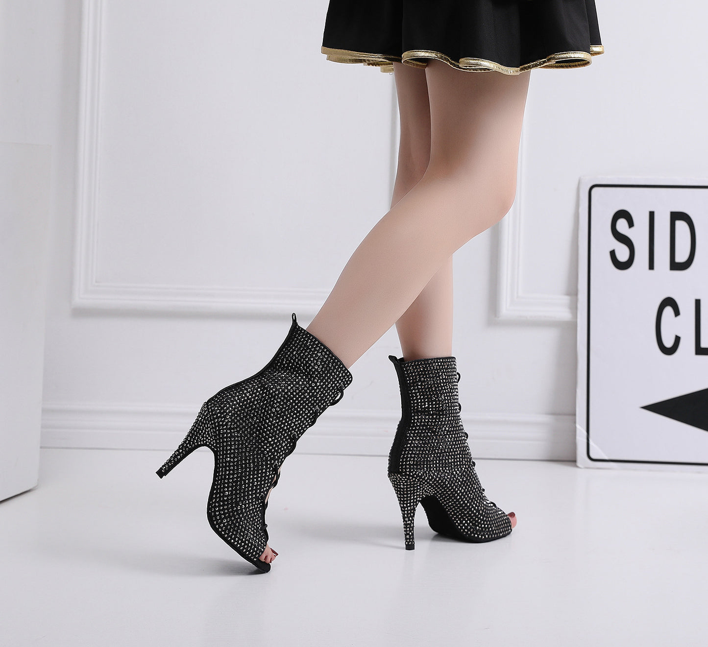 Women's Shiny Diamond High Heel