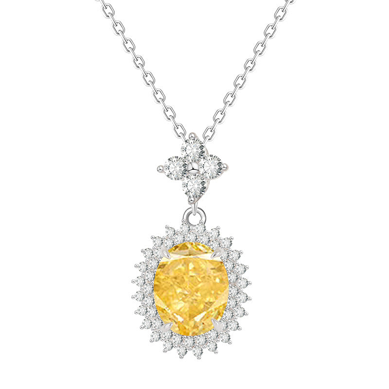 S925 Sterling Silver Necklace Light Luxury