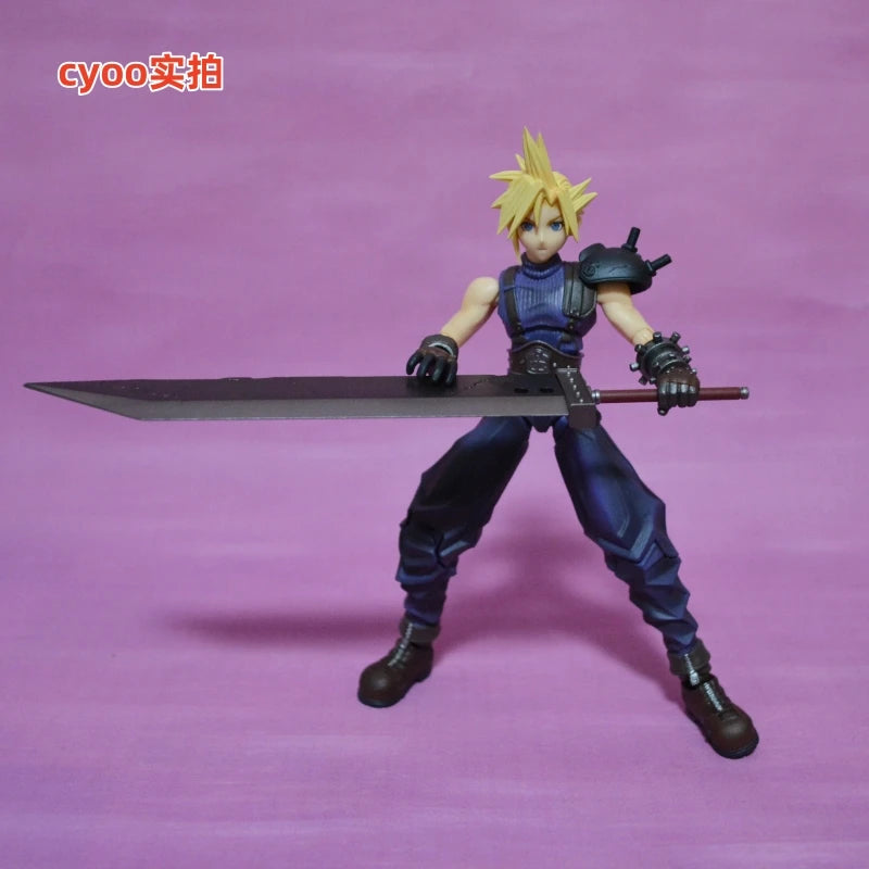 Square Enix Bring Arts "Final Fantasy Vii" Action Figure Set - Cloud Strife & Rufus Shinra & Heidegger & Vincent Valentine Model