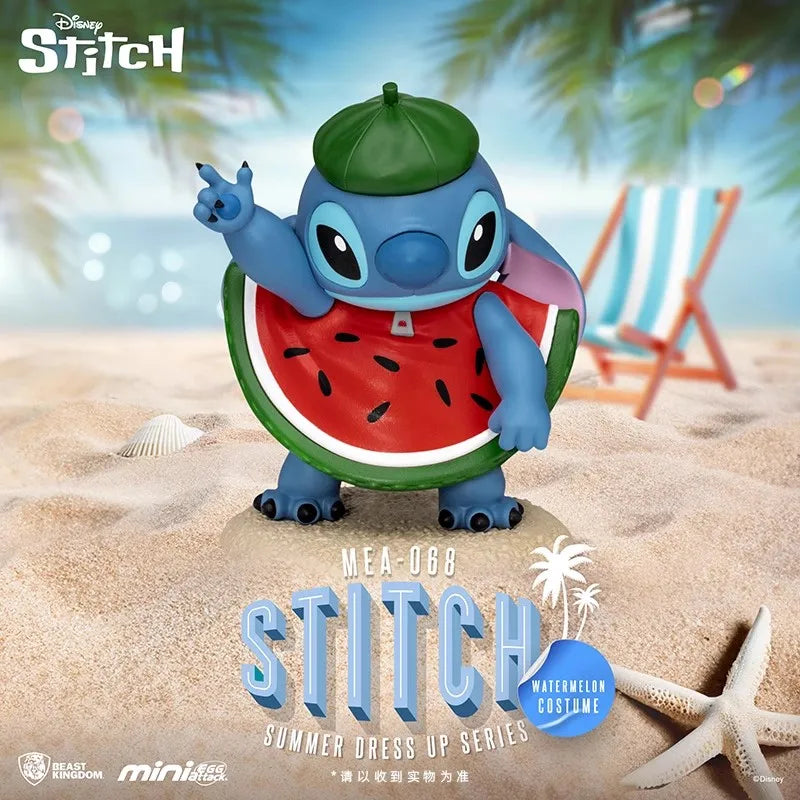 Official Lilo & Stitch Summer Series Blind Box - Beach Day Stitch Figures By Beast Kingdom Tropical Outfit Variants