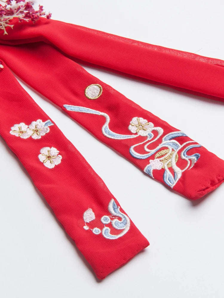 samurai Hair Accessories Antique Chiffon