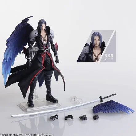 Square Enix Bring Arts "Final Fantasy Vii" Action Figure Set - Cloud Strife & Rufus Shinra & Heidegger & Vincent Valentine Model