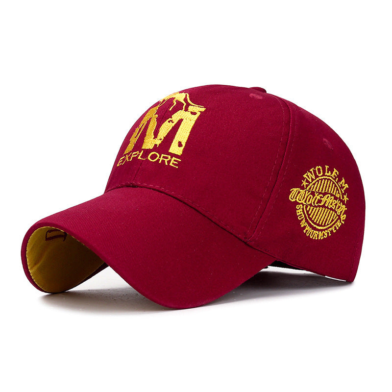 Embroidered M Wolf Baseball Spring Casual Men And Women