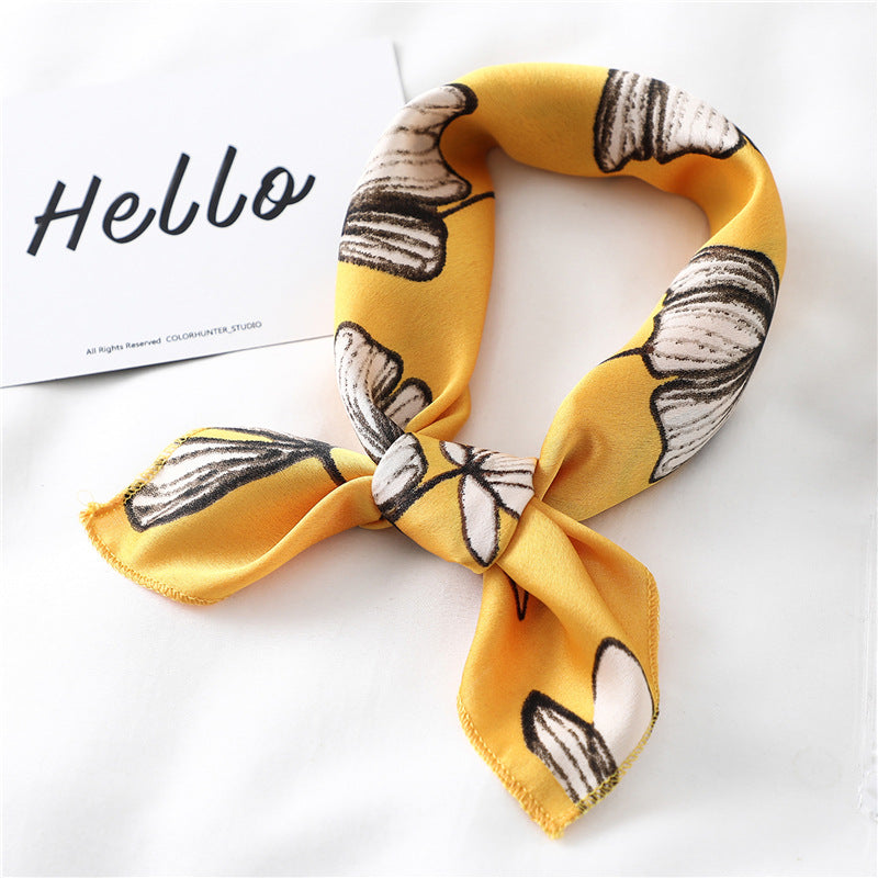 Silk Scarf Women's Decorative All-match