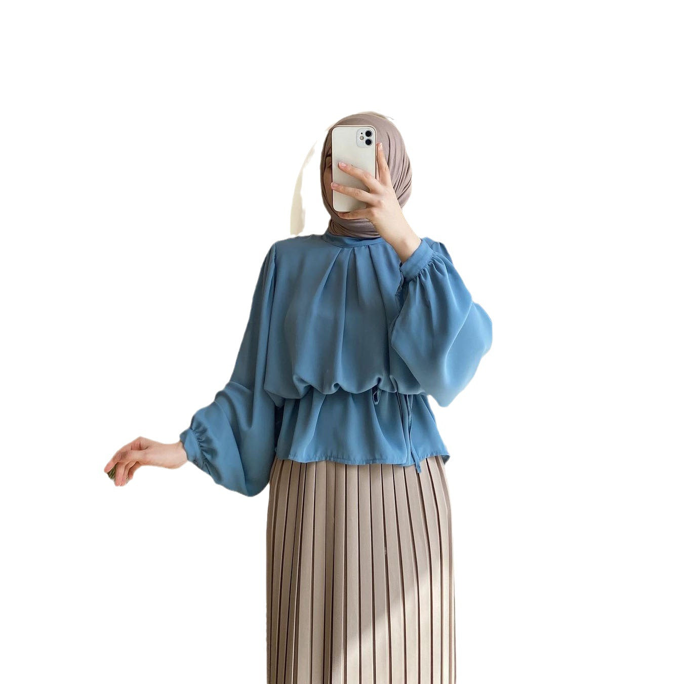 Pleated Skirt Suit Middle East