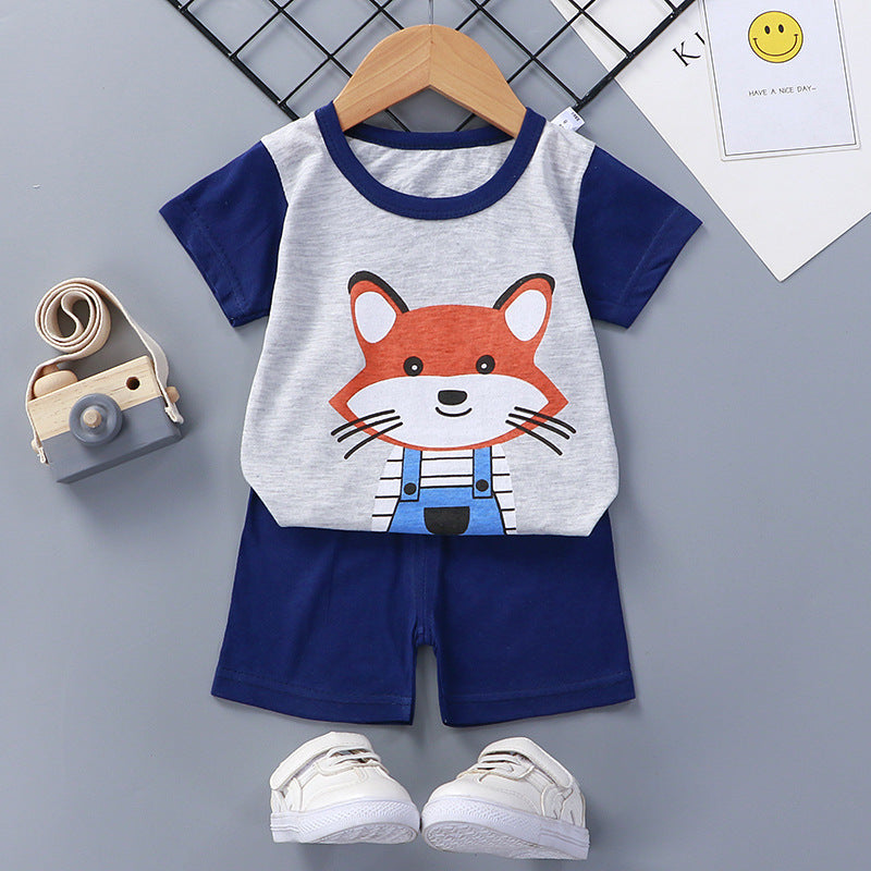 Children's Short Sleeve Shorts Suit
