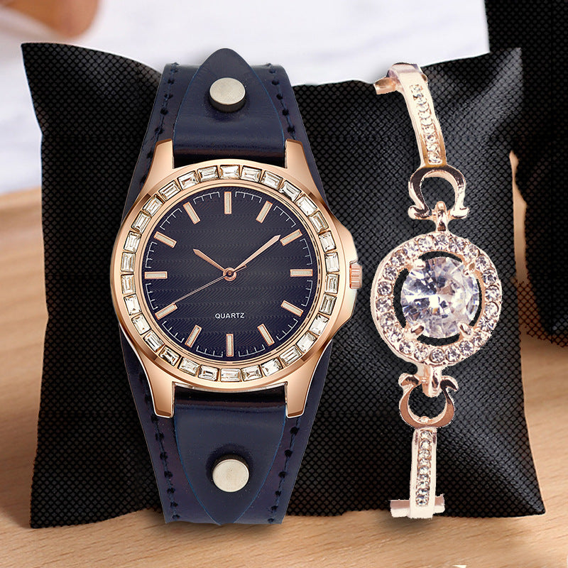 "DazzleLux Diamond Bracelet Watch"