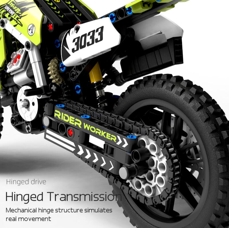 Building Blocks Motorcycle Model Children's Educational Assembly Toys