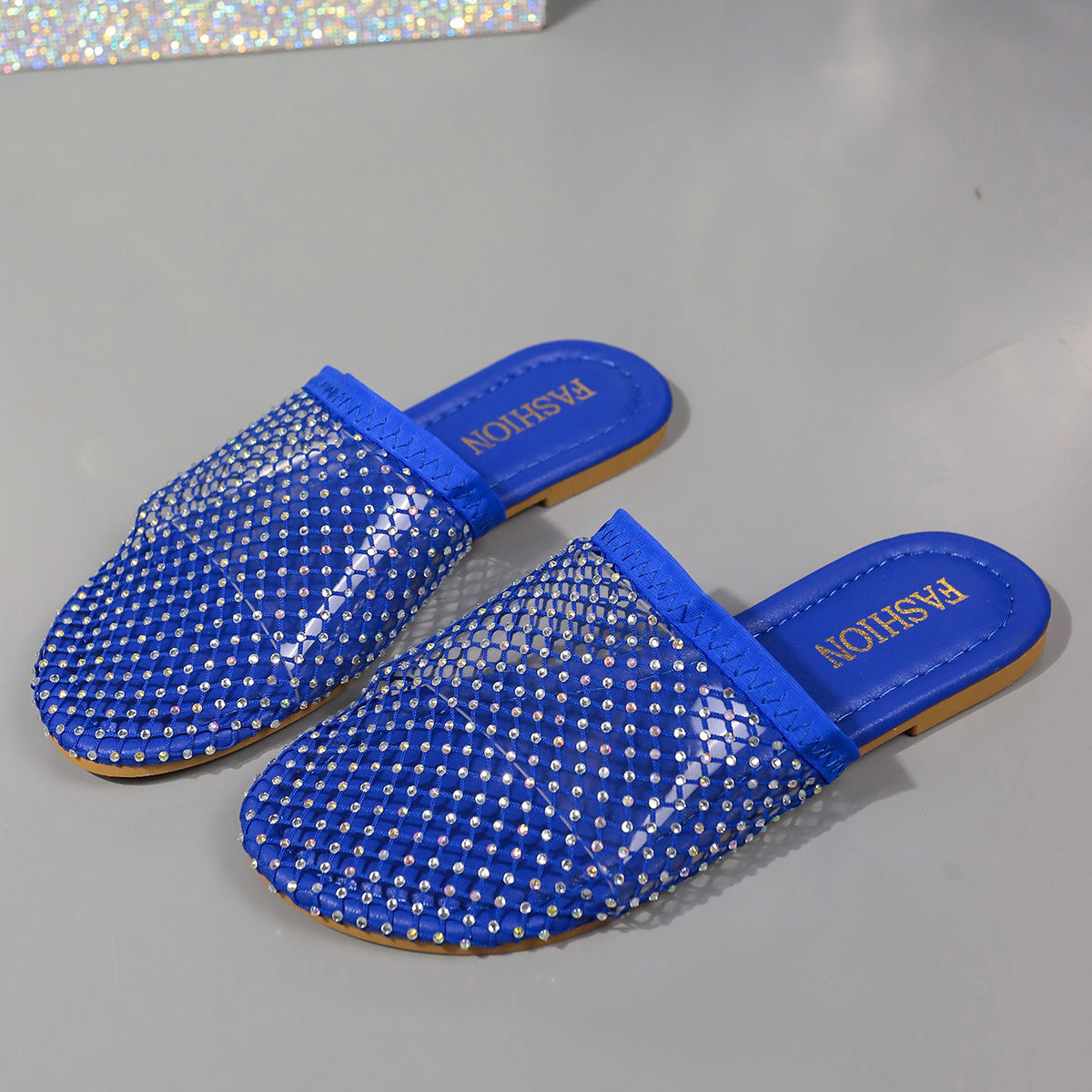 Hollow-toe Transparent Sandals With Rhinestones Summer Fashion sandal