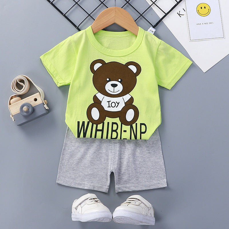 Children's Short Sleeve Shorts Suit