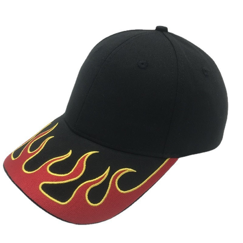 New Flame Embroidered Baseball Outdoor Sports Men And Women