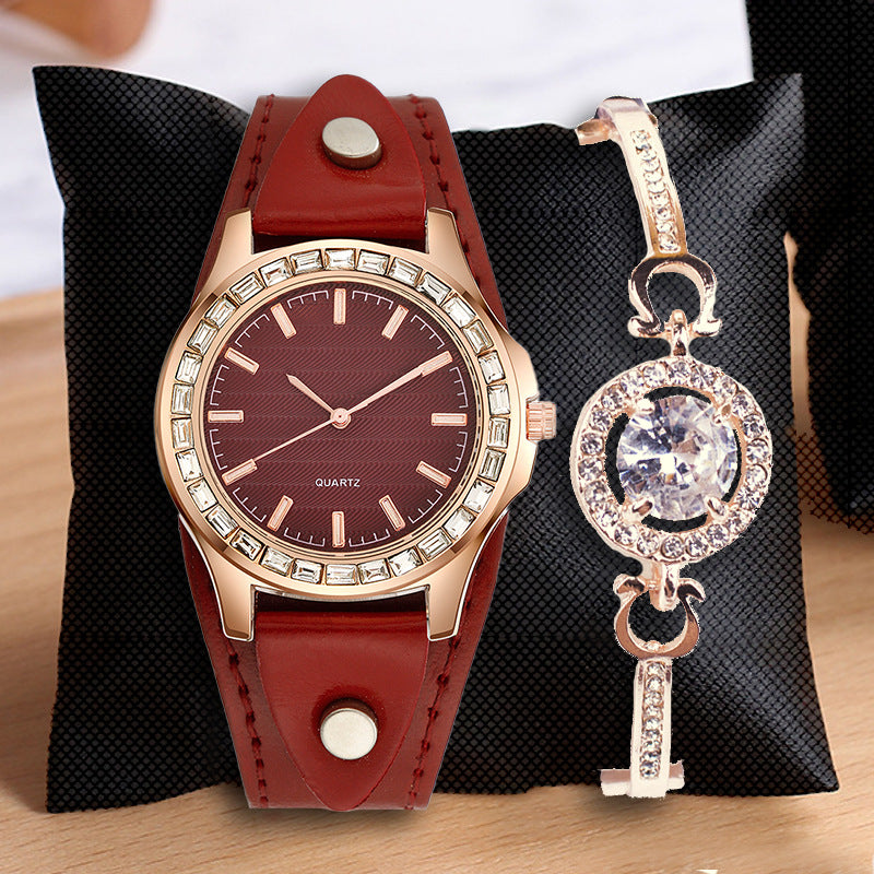 "DazzleLux Diamond Bracelet Watch"