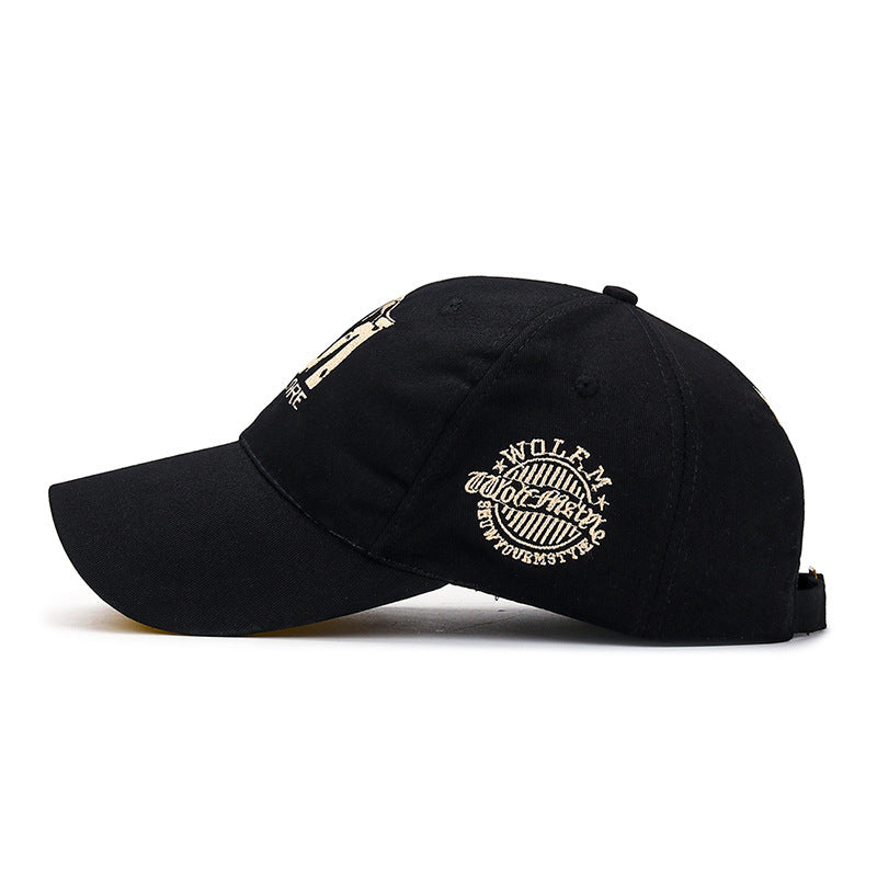 Embroidered M Wolf Baseball Spring Casual Men And Women
