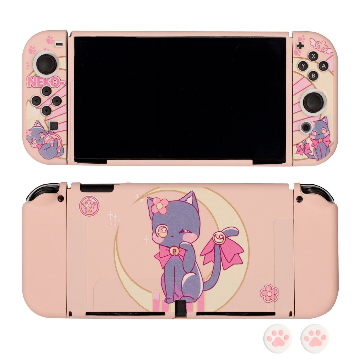 Moon Black Cat Cartoon Game Console