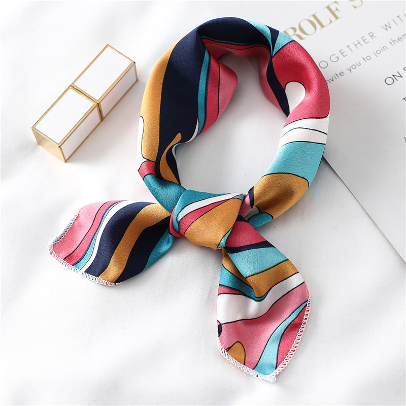 Silk Scarf Women's Decorative All-match