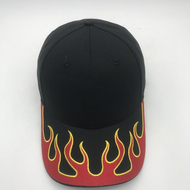 New Flame Embroidered Baseball Outdoor Sports Men And Women